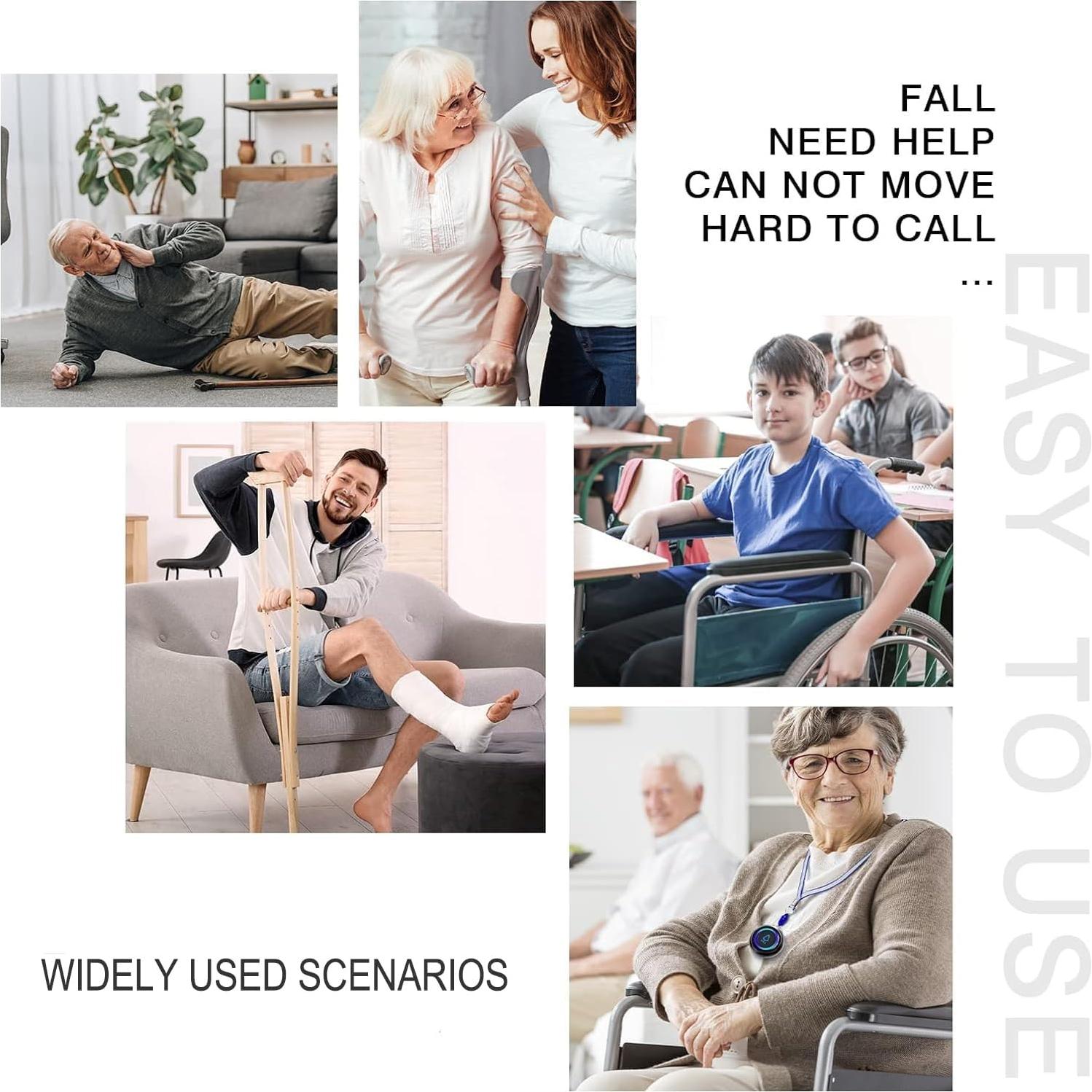 Buscador de Cuidador STECHRO Inalámbrico 1 Receptor + 1 Botón SOS