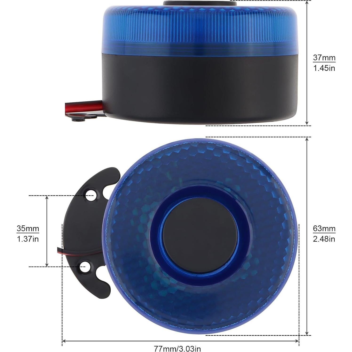 Alarma de Respaldo DriSentri 12V/24V 105dB con Luz