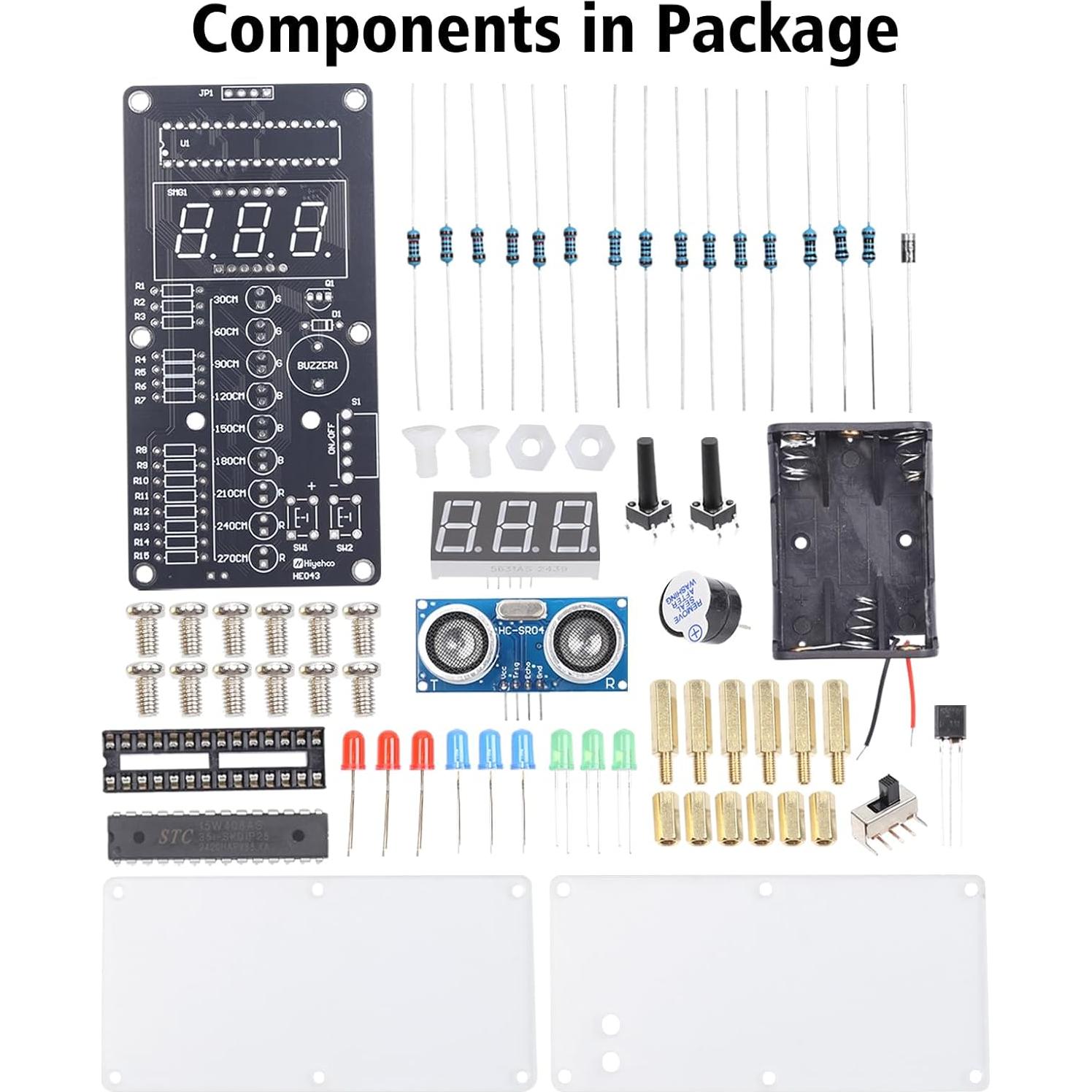 Kit de Alarma Ultrasonica DIY MiOYOOW Medidor de Distancia 270cm