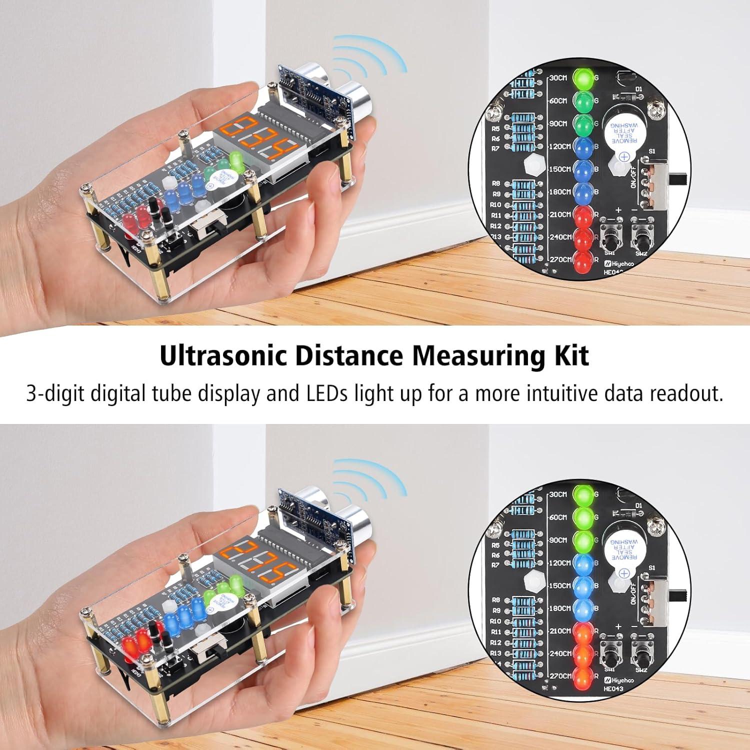 Kit de Alarma Ultrasonica DIY MiOYOOW Medidor de Distancia 270cm