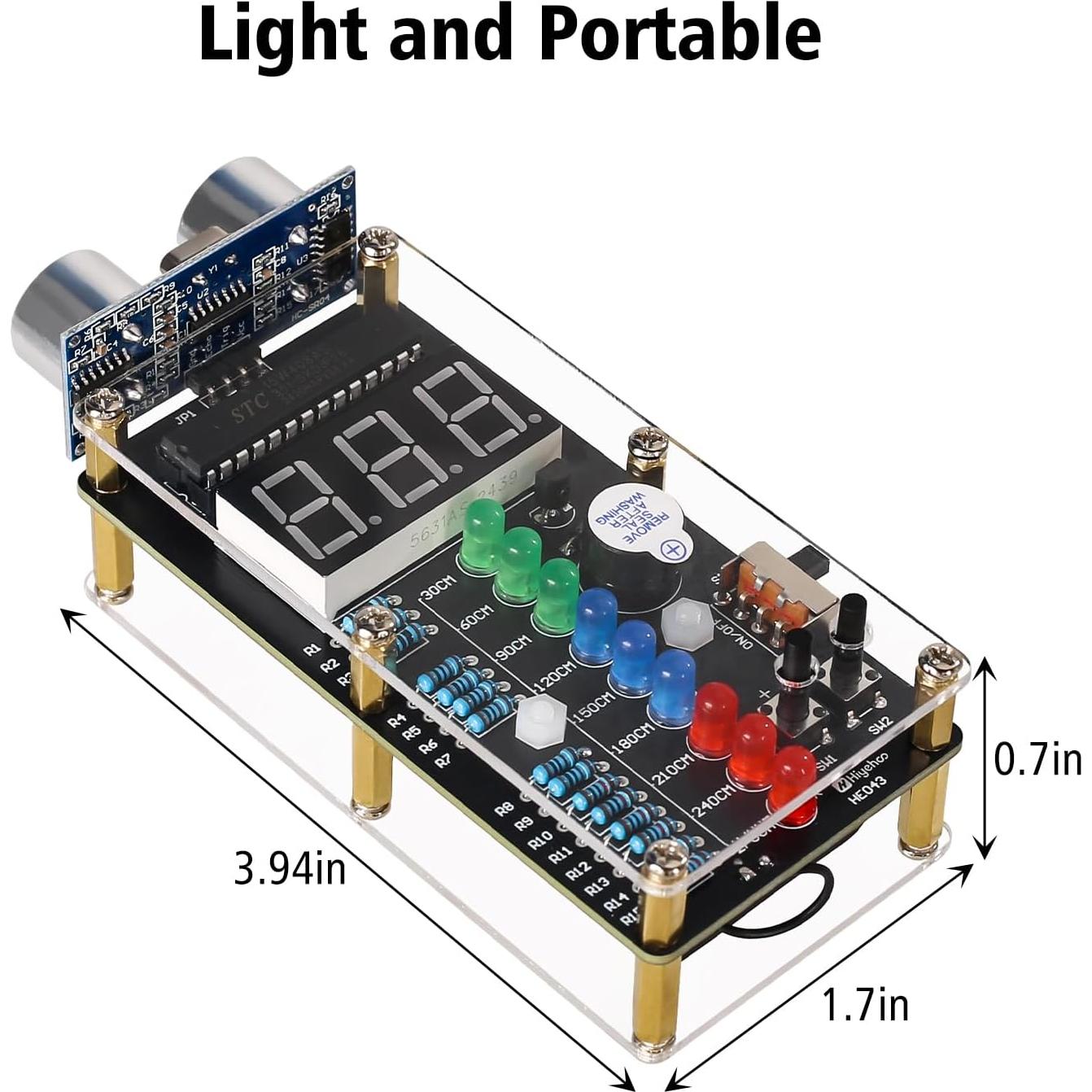 Kit de Alarma Ultrasonica DIY MiOYOOW Medidor de Distancia 270cm