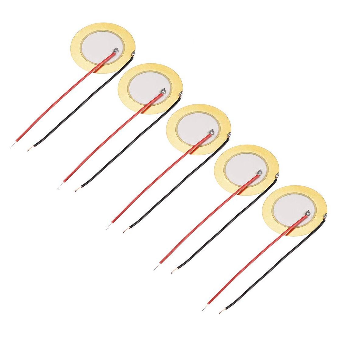 Discos Piezoeléctricos uxcell 27mm para Guitarra y Micrófono - 5 Pcs