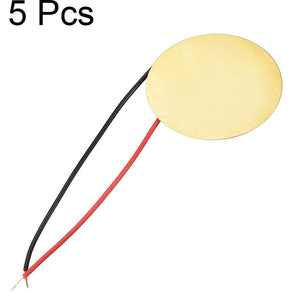 Discos Piezoeléctricos uxcell 27mm para Guitarra y Micrófono - 5 Pcs