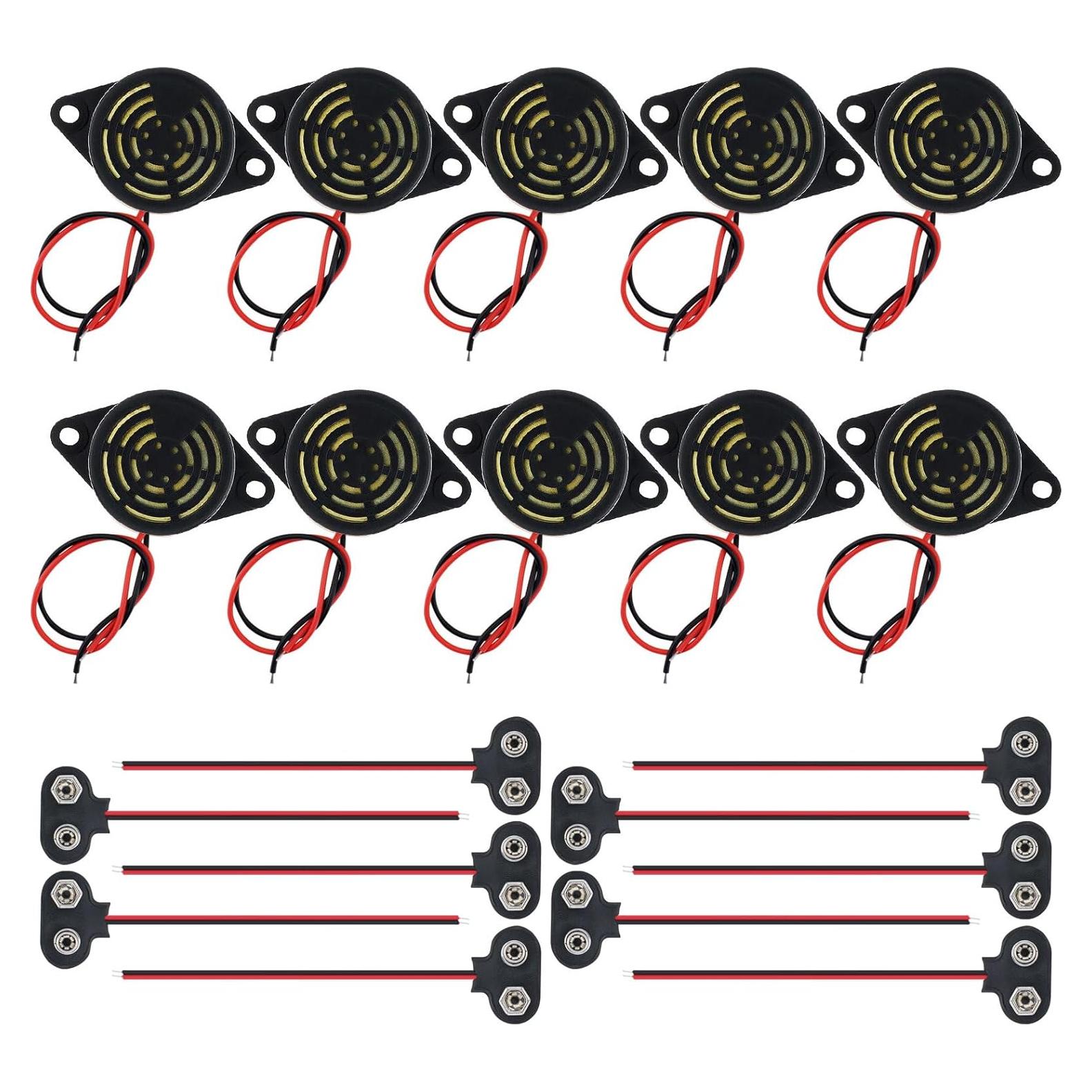 10 Zumbadores Piezoeléctricos Activos DiGiYes SFM-27 95dB