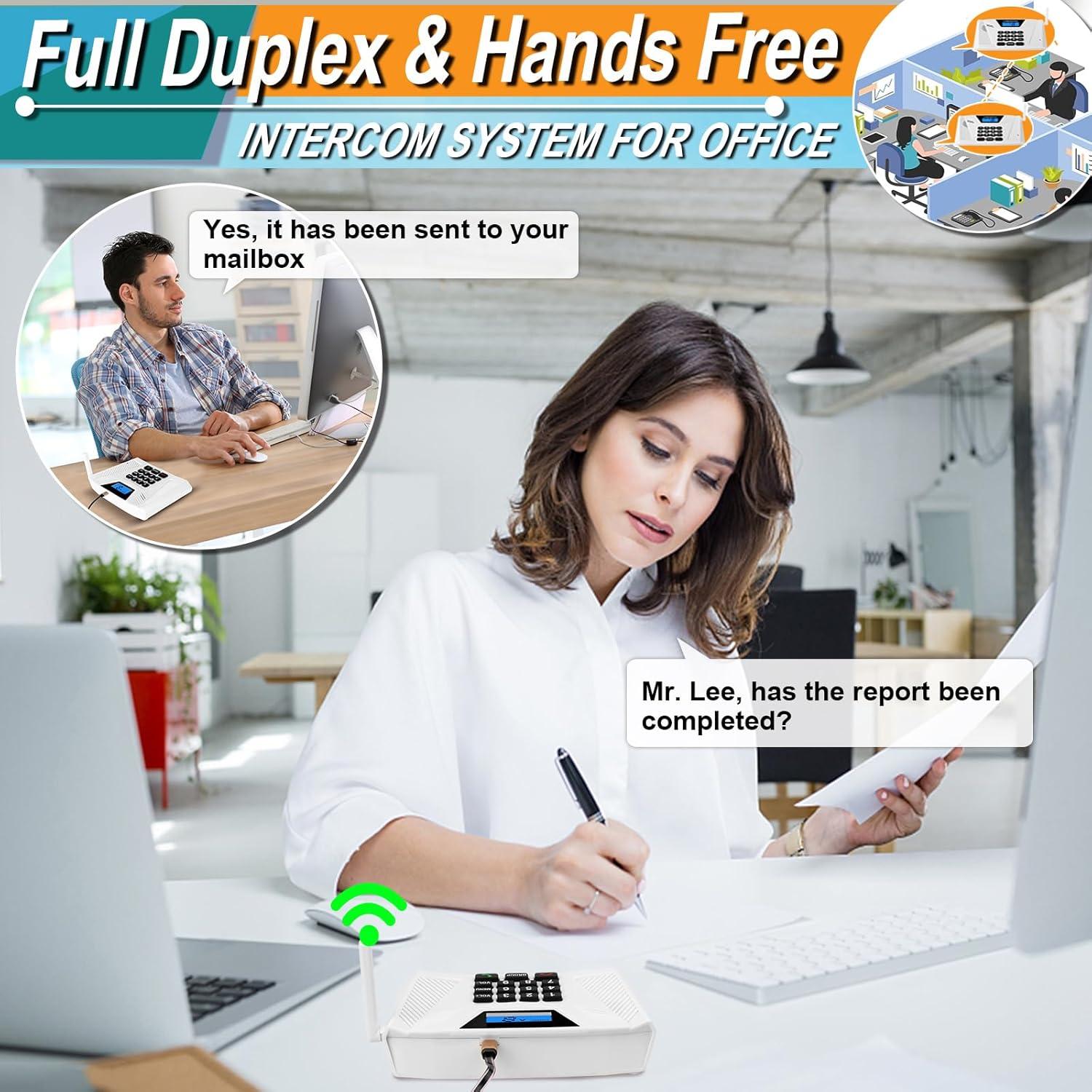 Intercomunicador Inalámbrico Manos Libres SANZUCO F60 - 4 Paquete