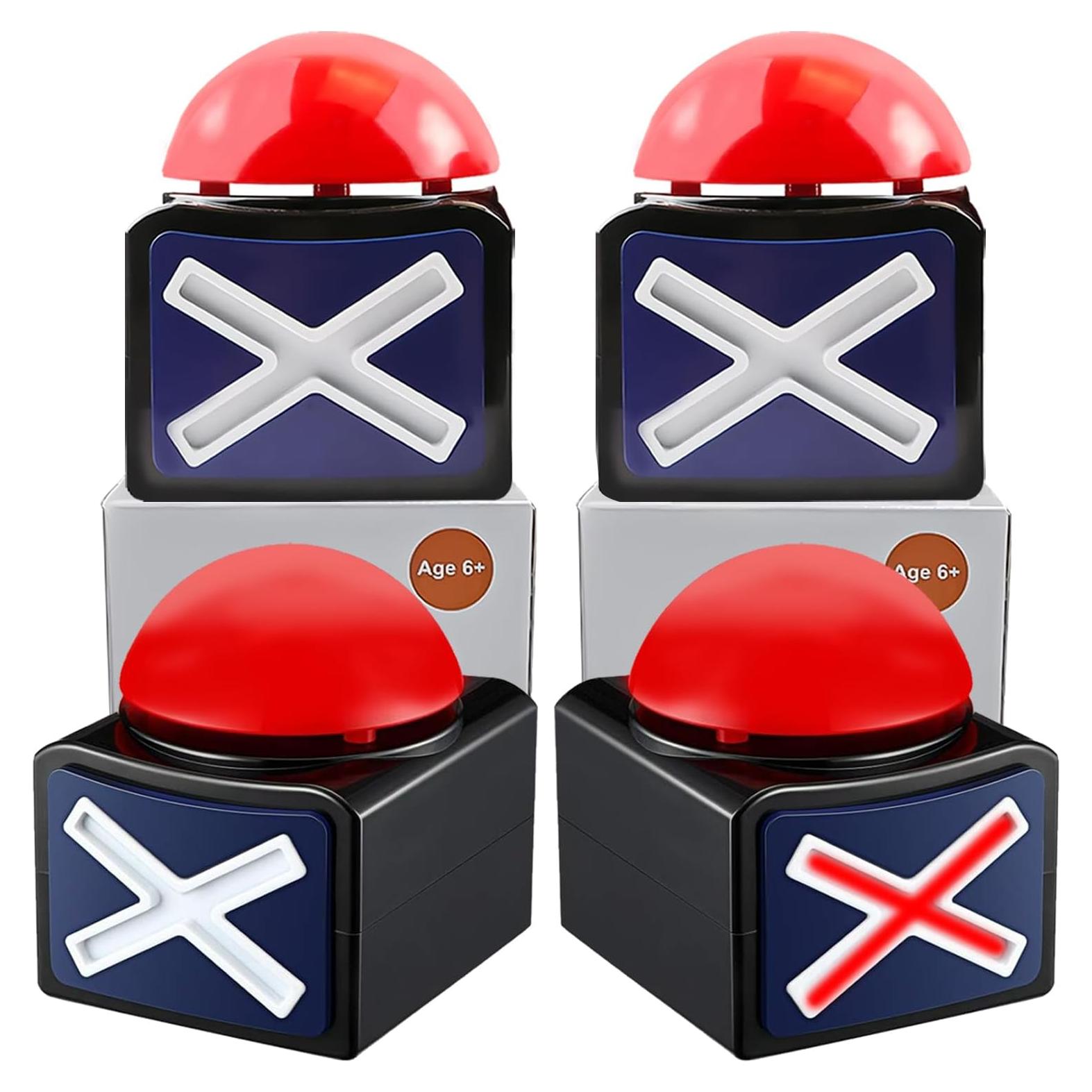 Paquete de 4 Timbres de Juego con Luces y Sonido Yeffxior