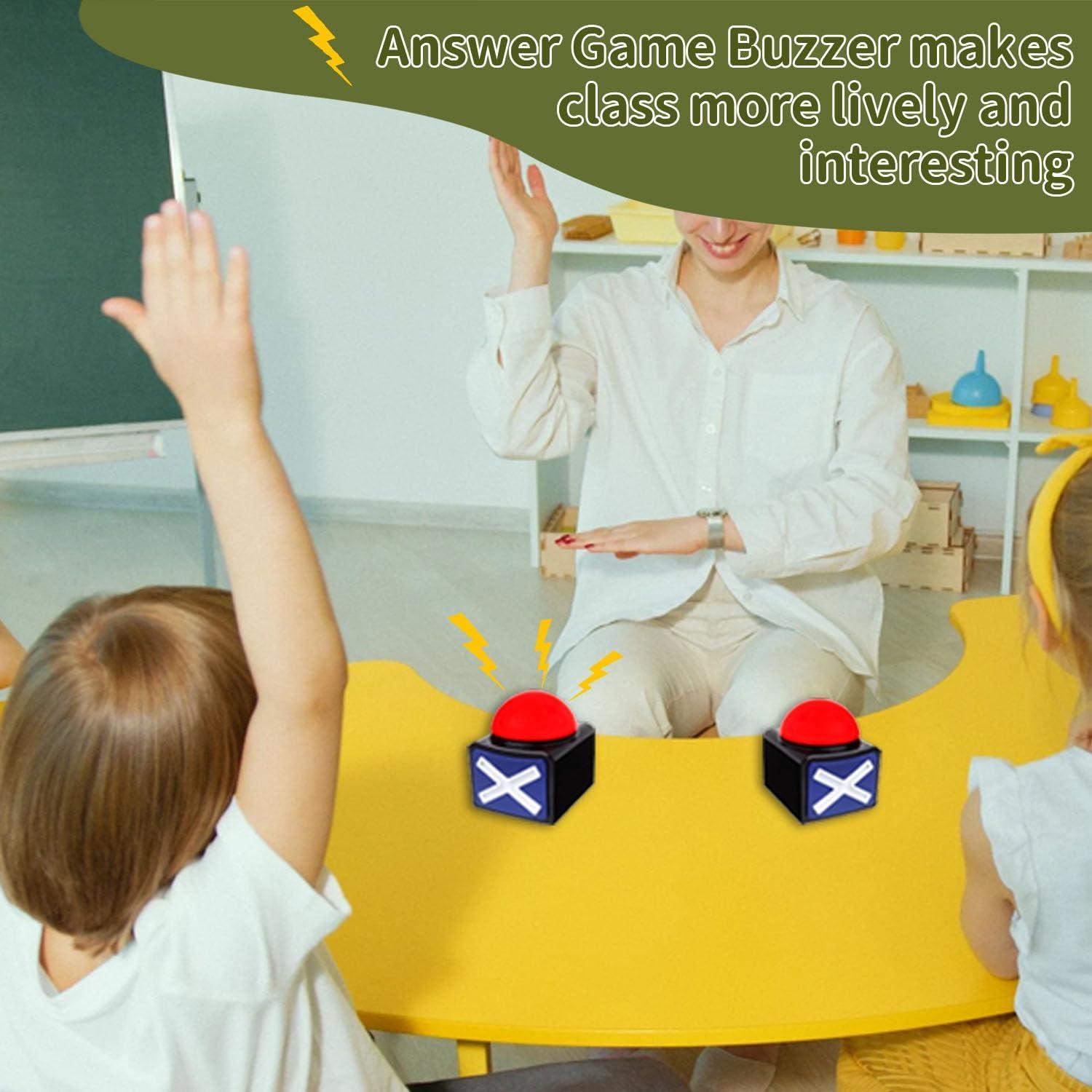 Paquete de 4 Timbres de Juego con Luces y Sonido Yeffxior