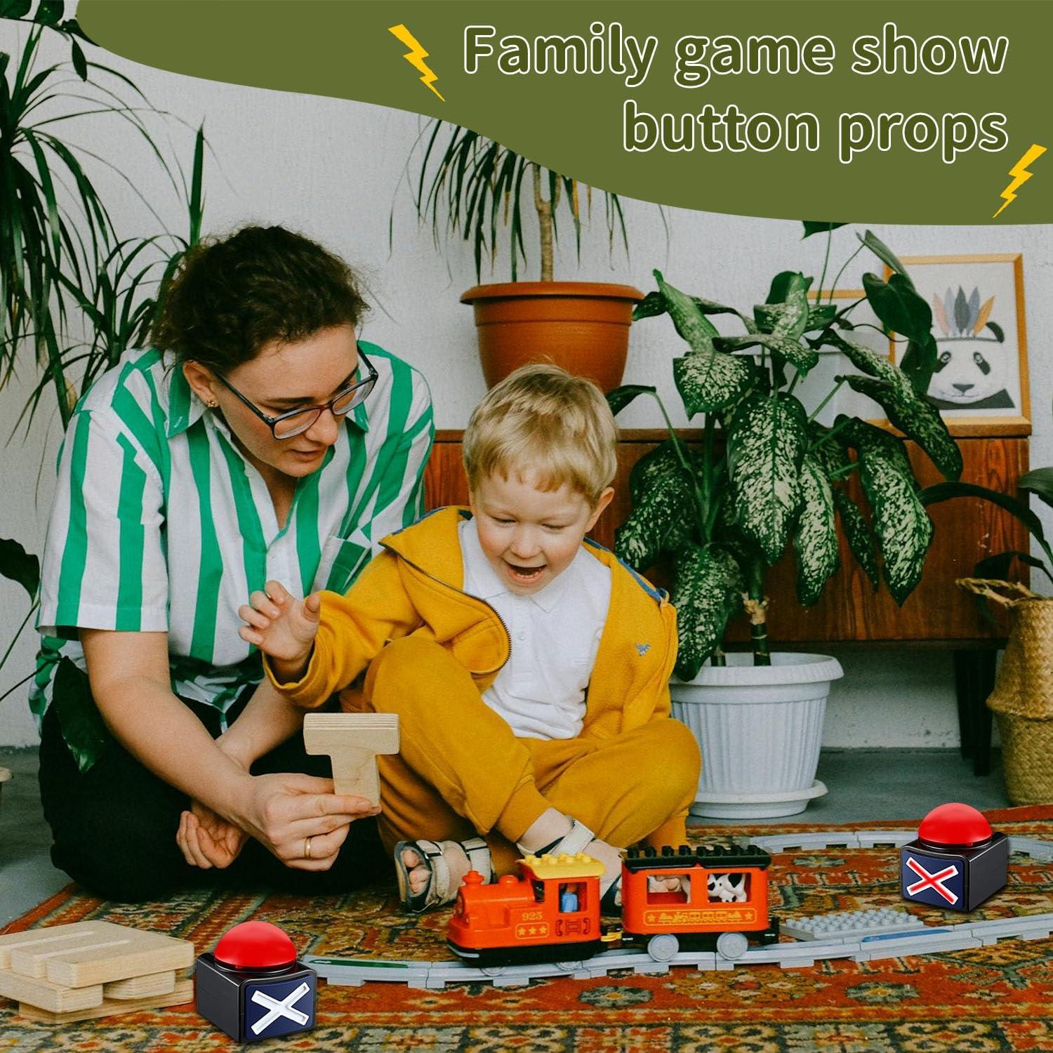 Paquete de 4 Timbres de Juego con Luces y Sonido Yeffxior