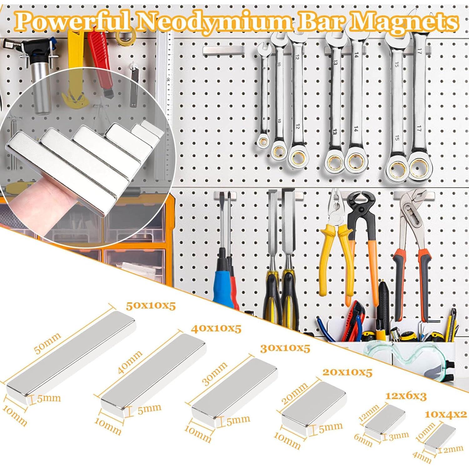 Imanes de Neodimio Rectangulares MIN CI 100 Pcs 10x4x2mm