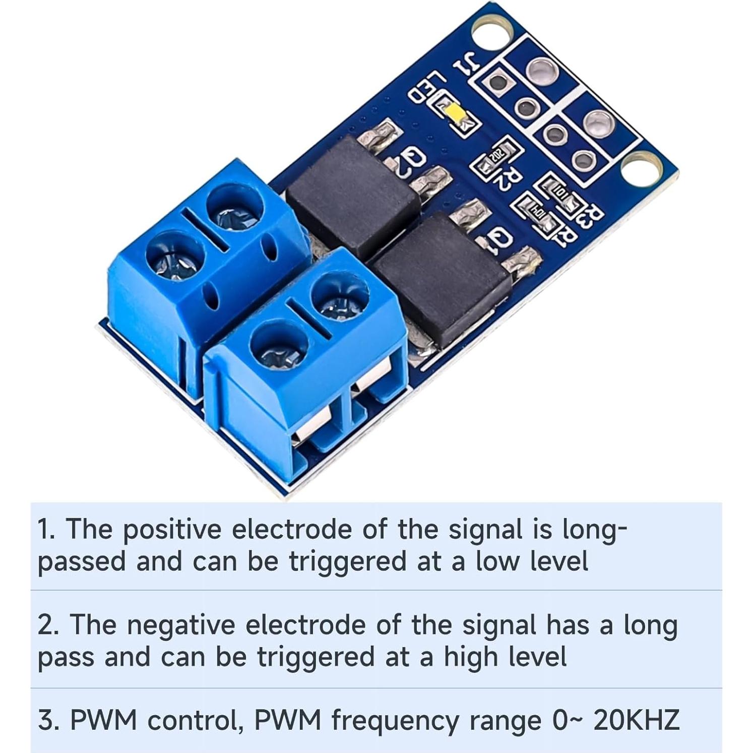 Módulo Controlador MOSFET Ransanx 5PCS 15A 400W PWM 5-36V