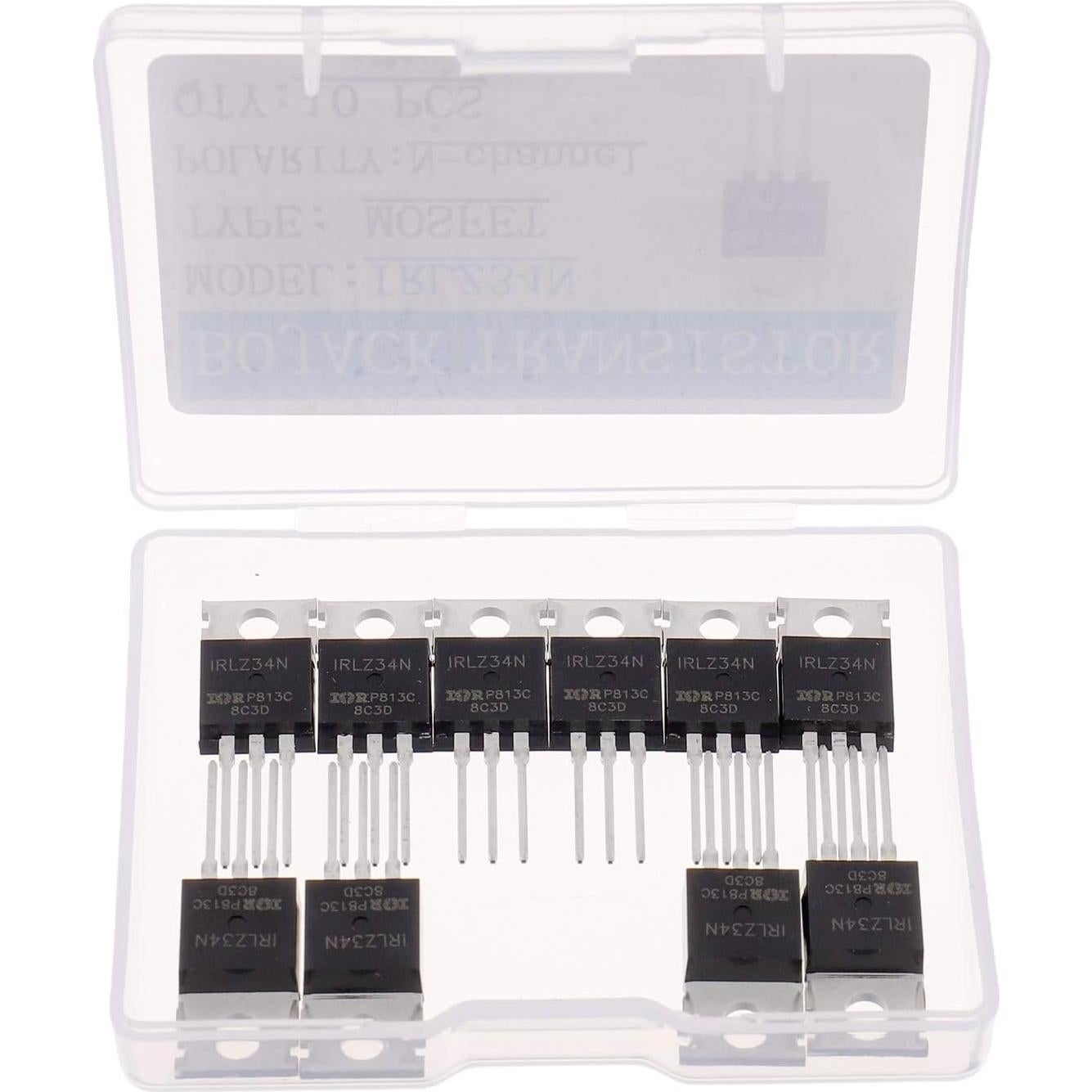Transistor MOSFET BOJACK IRLZ34N 30A 55V Paquete de 10
