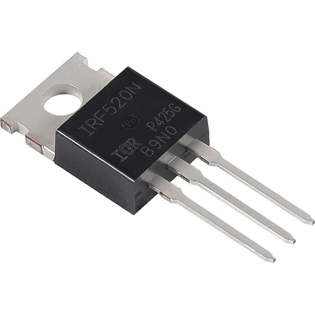 12 Transistores MOSFET IRF520N 9.7A 100V para Electrónica