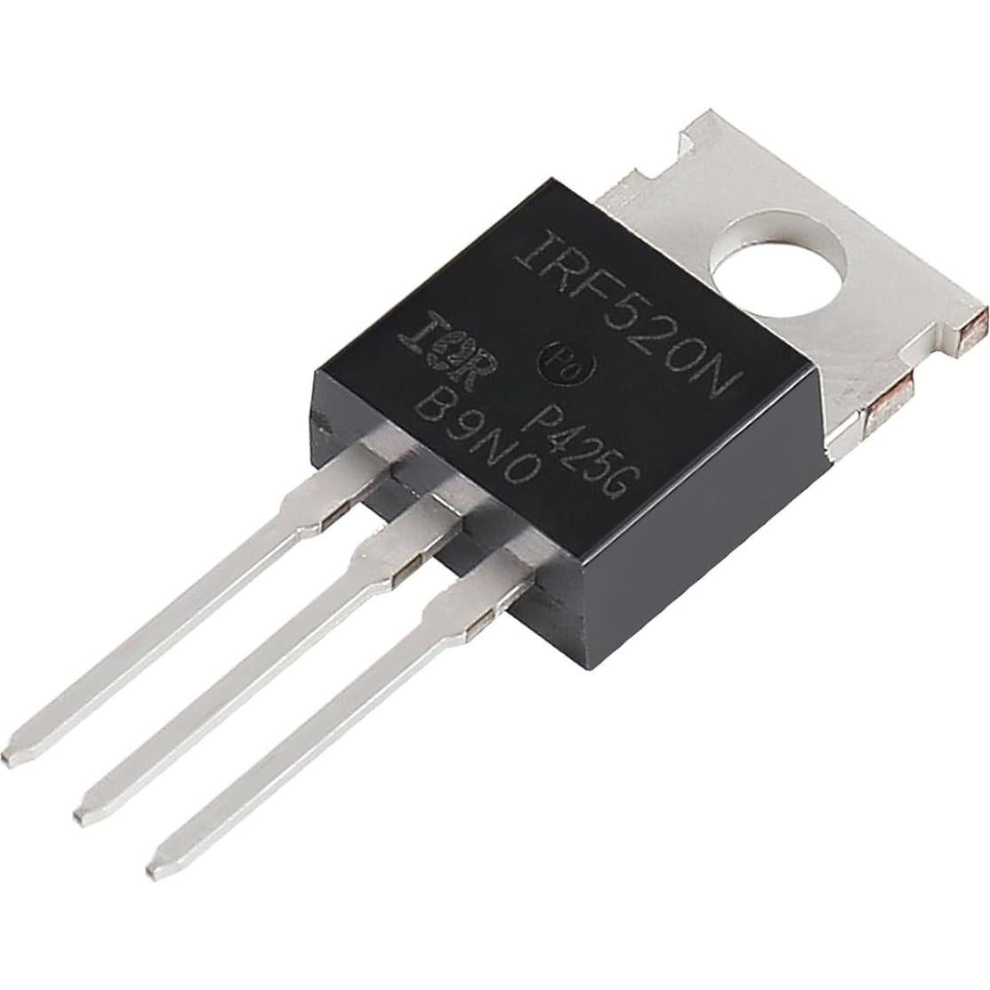12 Transistores MOSFET IRF520N 9.7A 100V para Electrónica
