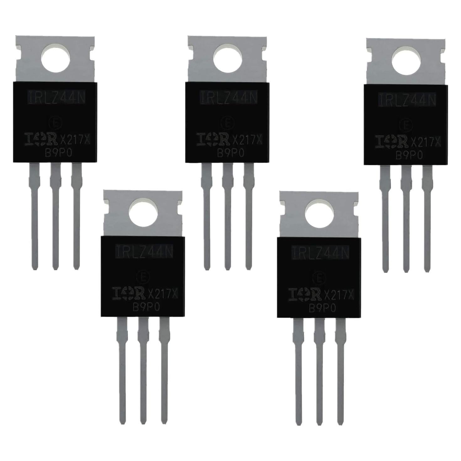 5 Piezas Transistor MOSFET N-Canal IRLZ44N 55V 47A TO-220