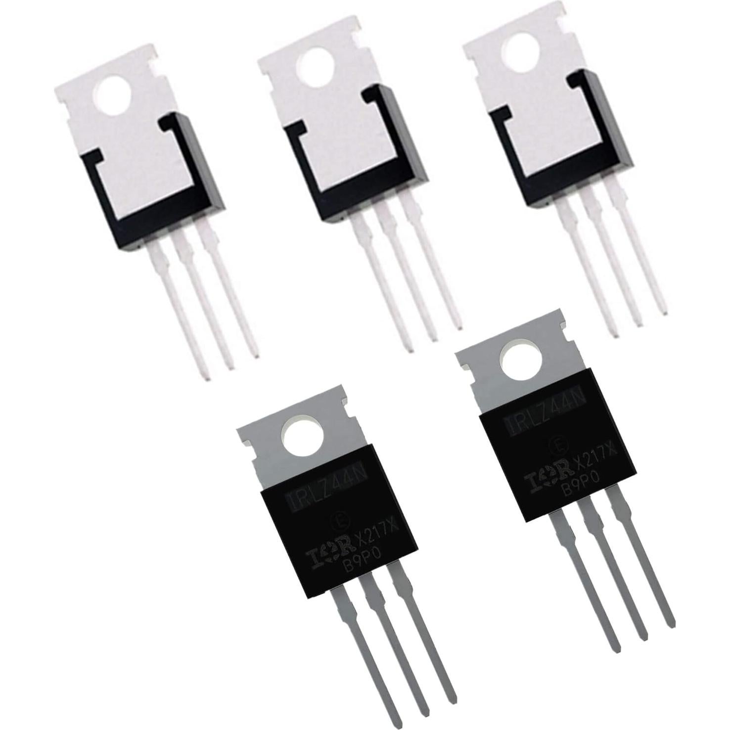5 Piezas Transistor MOSFET N-Canal IRLZ44N 55V 47A TO-220
