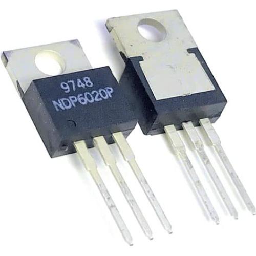 5 Transistores MOSFET NDP6020P P-CH 20V 24A TO-220
