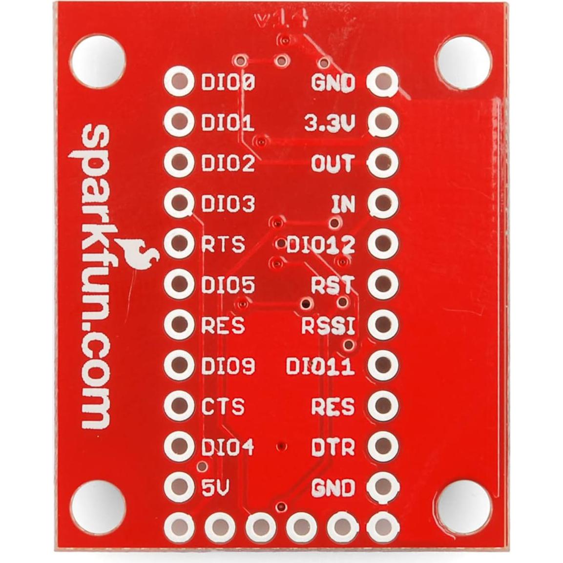 SparkFun XBee Explorer Regulada 3.3V con LEDs y MOSFET