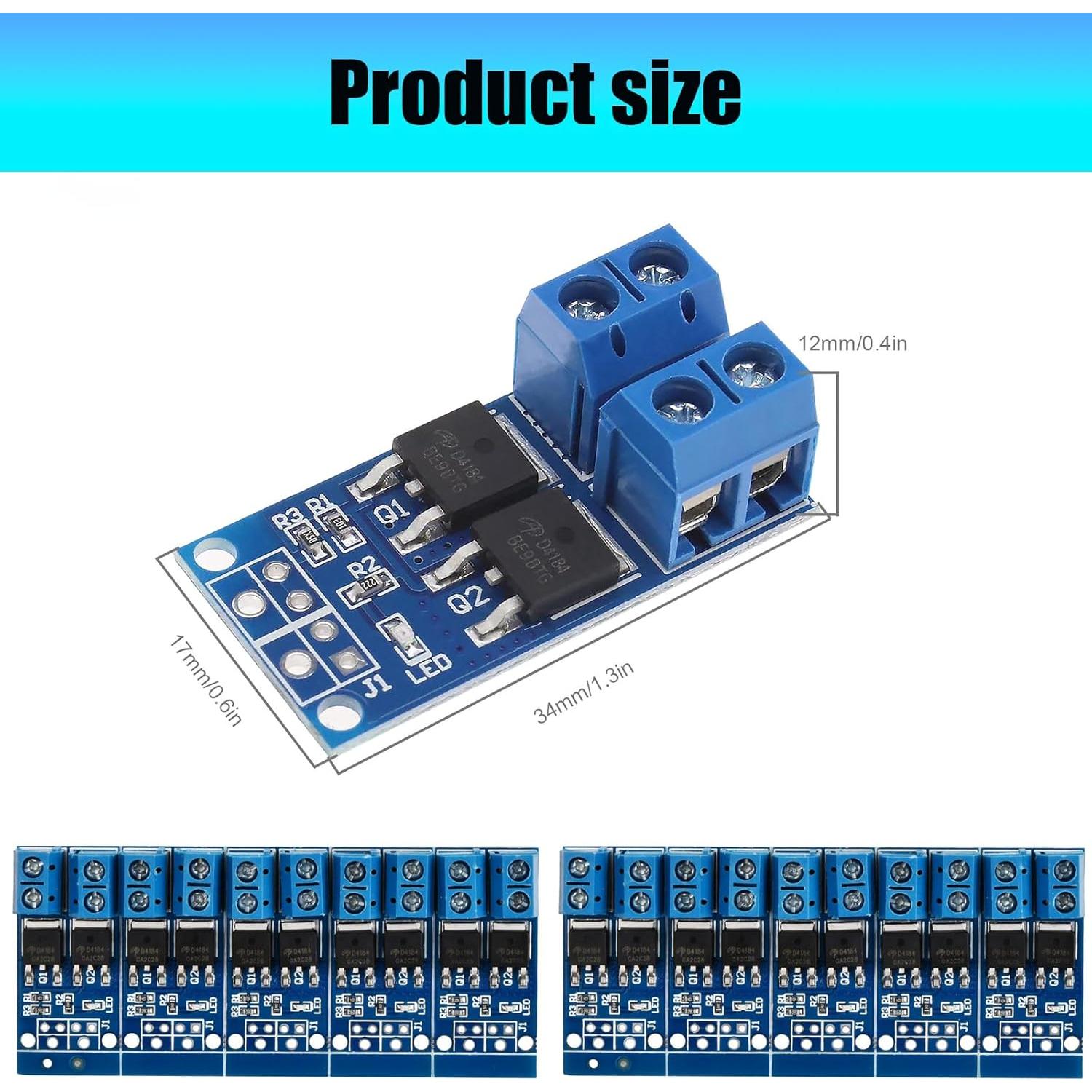 Controlador de Velocidad de Motor Luya PWM 15A 400W DC 5V-36V