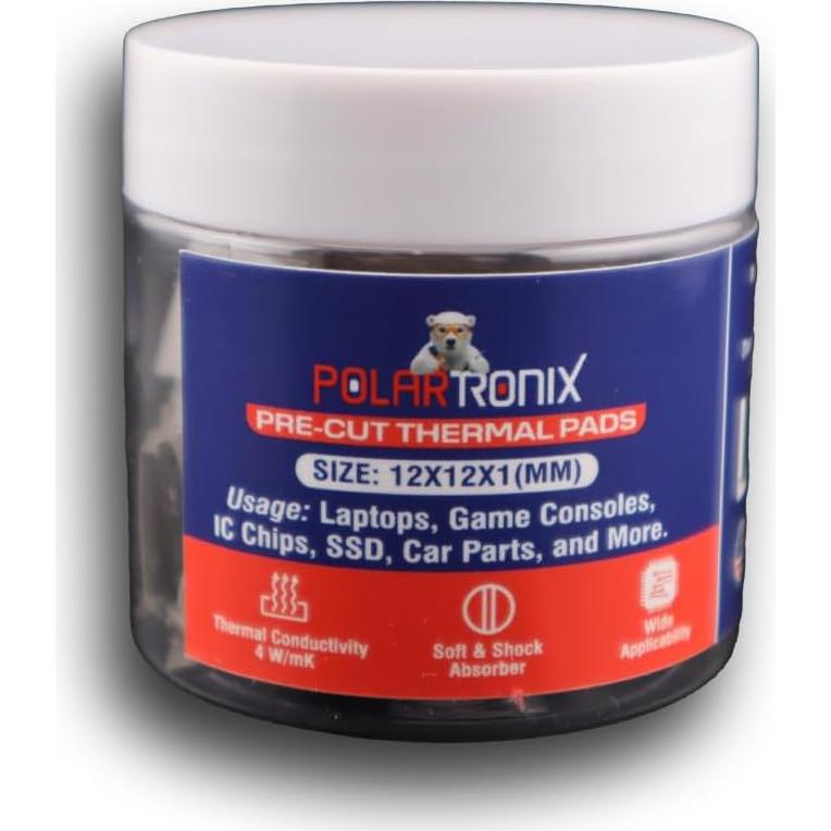 100 Almohadillas Térmicas Pre-Cortadas 12x12mm Meta Online