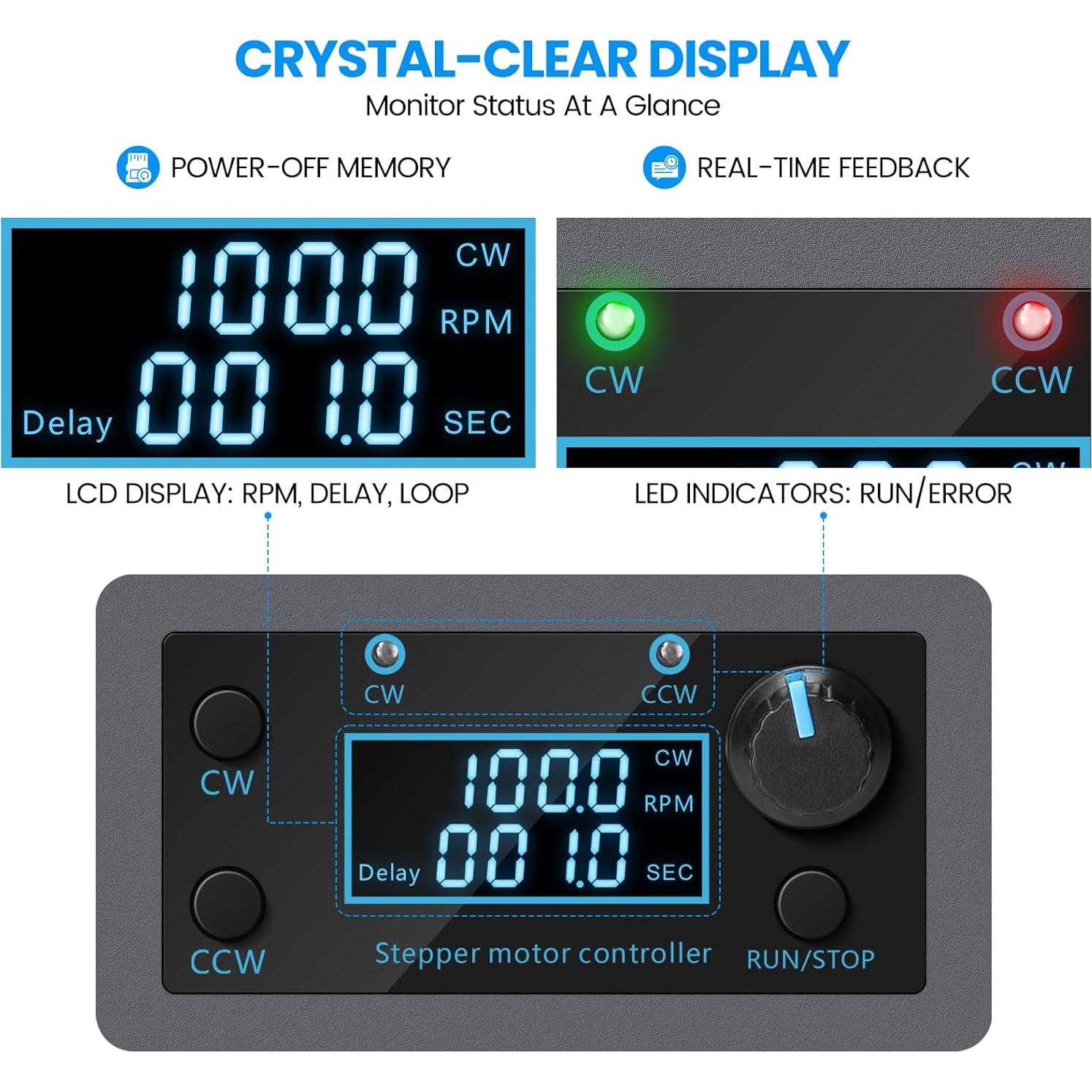 Controlador Motor Paso a Paso NEMA 17/23 Zuomeng 10-30V 4A
