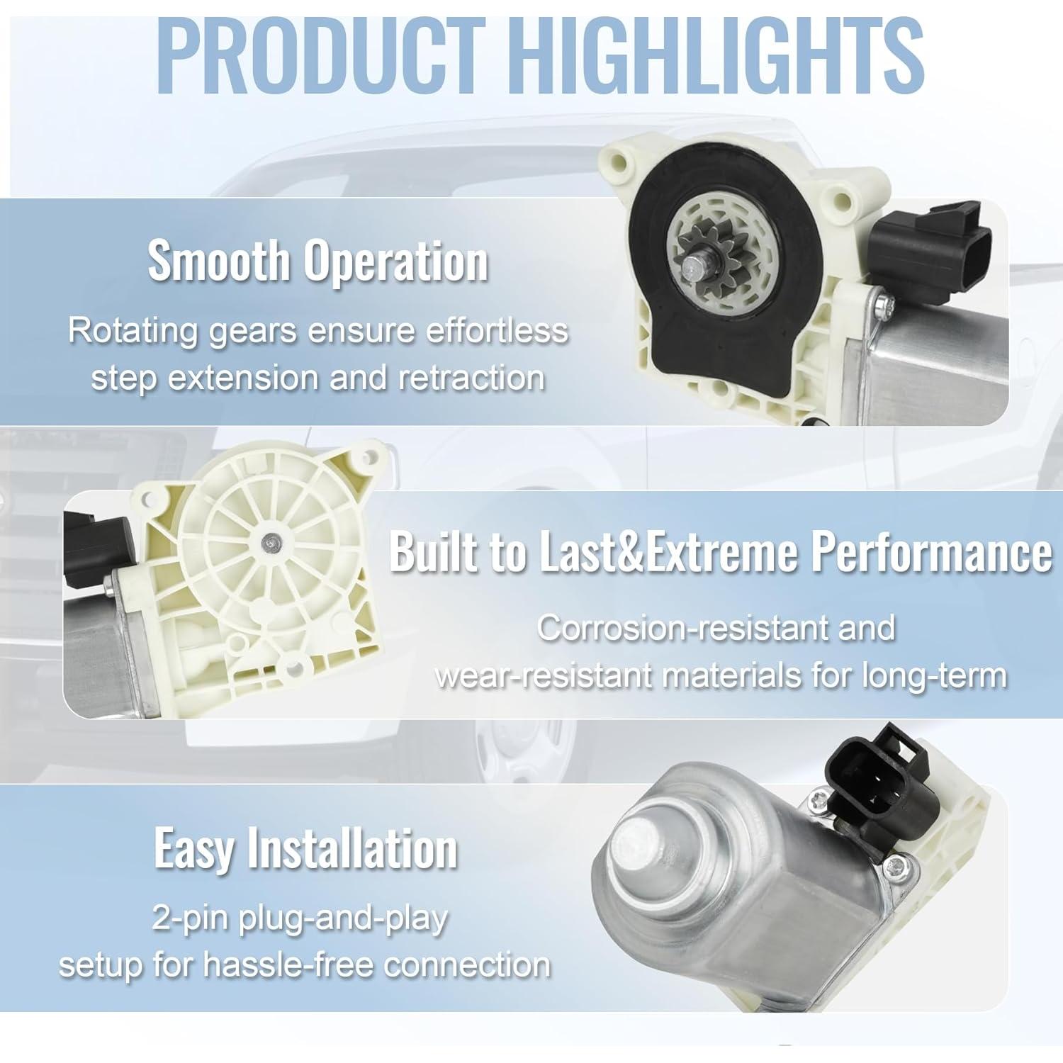 Kit de Motor de Reemplazo AMP Research 80-03129-90 para Escalones Eléctricos