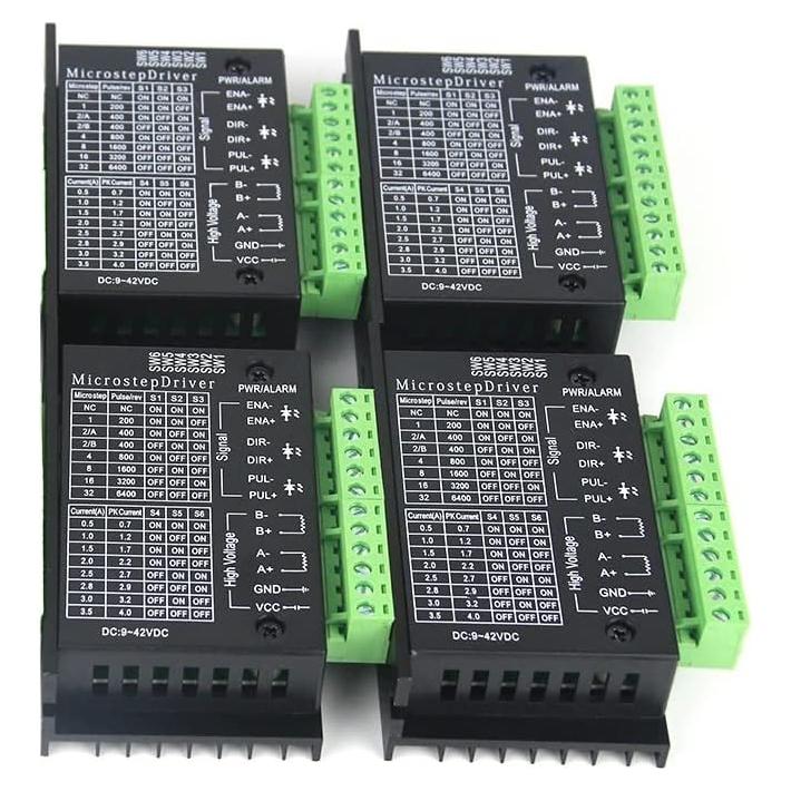 Controladores de Motor Paso a Paso TB6600 Genérico - Paquete de 4