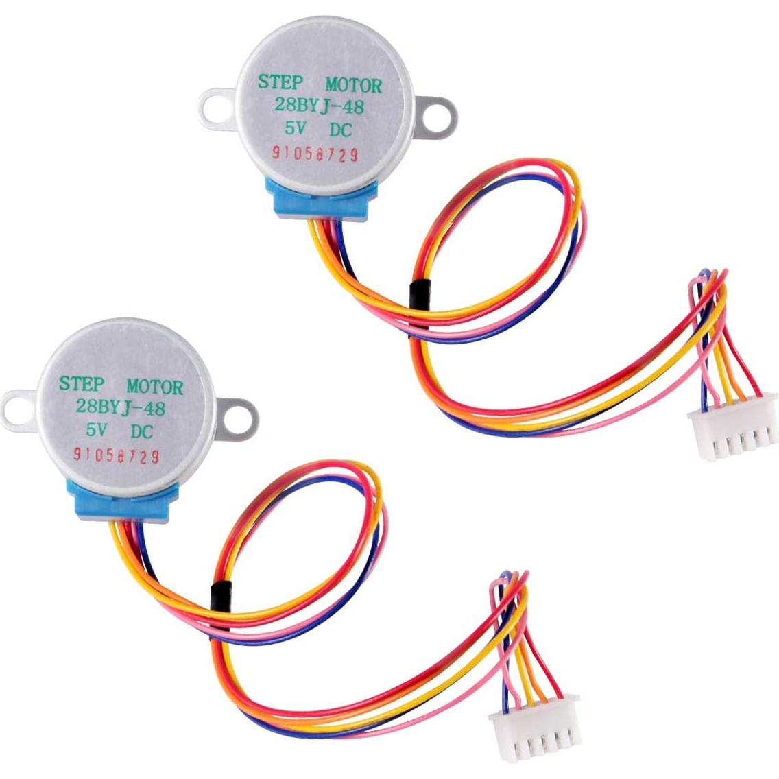 2 Motores Paso a Paso 28BYJ-48 + Controlador ULN2003 DC 5V