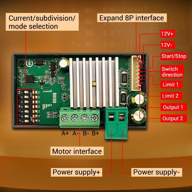 Controlador de Motor Paso a Paso GODIYMODULES ZK-SMC04 10-30V 6.6A