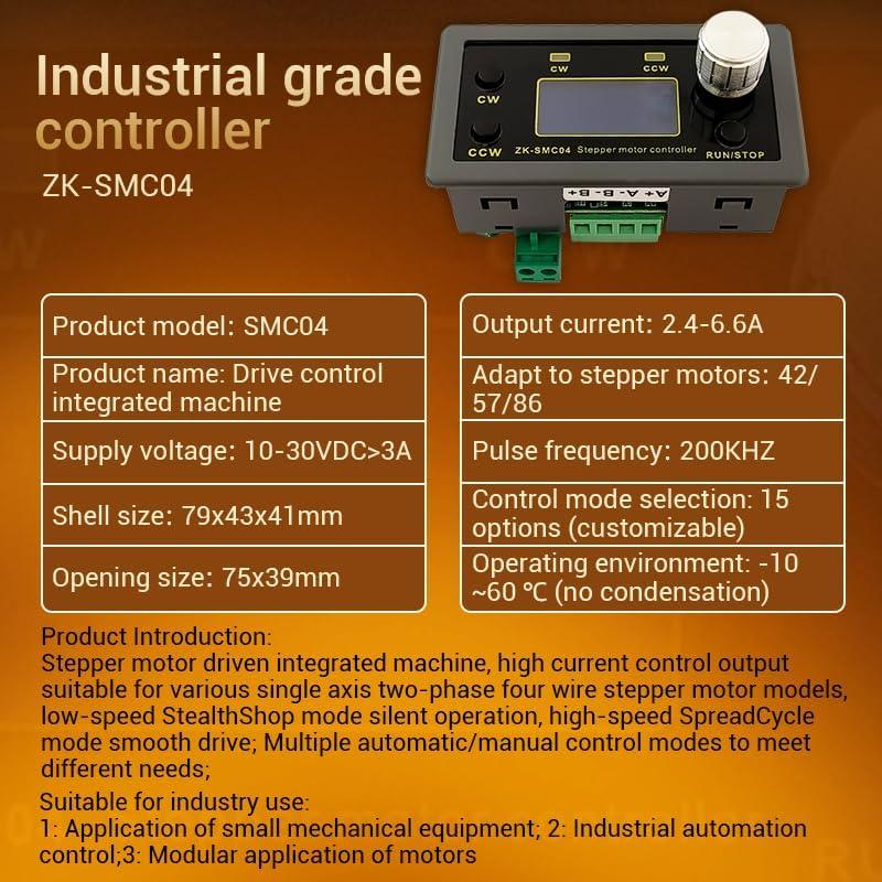 Controlador de Motor Paso a Paso GODIYMODULES ZK-SMC04 10-30V 6.6A