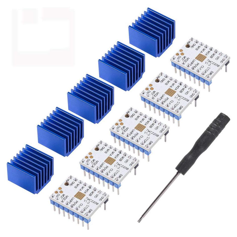 5 Pcs Controlador TMC2208 Ultra Silencioso para Impresora 3D