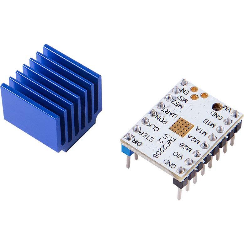5 Pcs Controlador TMC2208 Ultra Silencioso para Impresora 3D