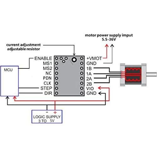 5 Pcs Controlador TMC2208 Ultra Silencioso para Impresora 3D