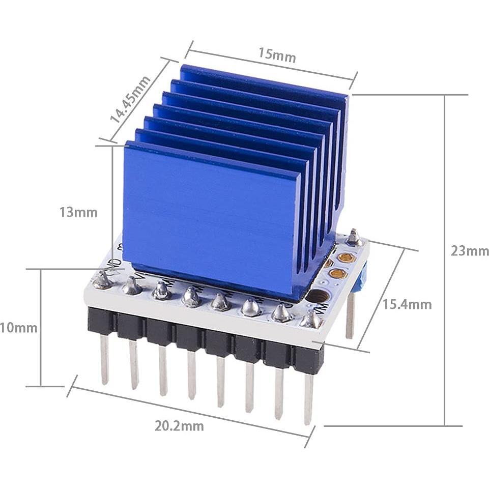 5 Pcs Controlador TMC2208 Ultra Silencioso para Impresora 3D