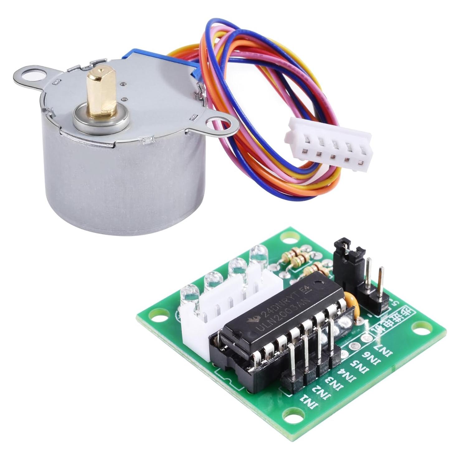 Motor Paso a Paso 28BYJ48 DC 5V + Placa Controladora ULN2003