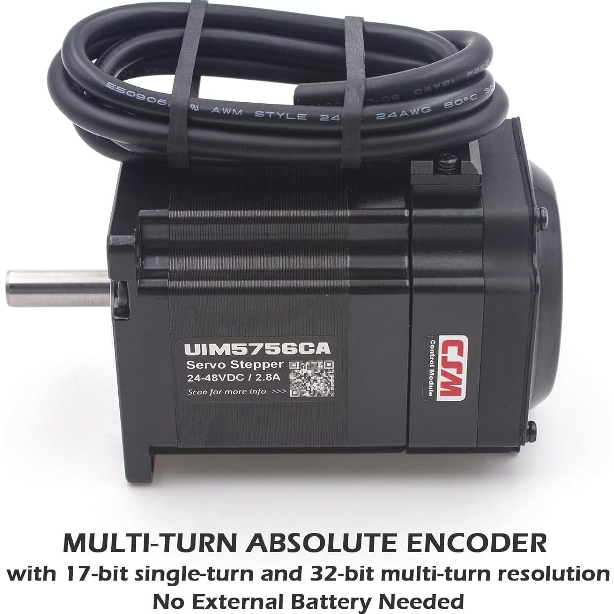 Motor paso a paso NEMA 23 UIROBOT con codificador absoluto 1.26Nm