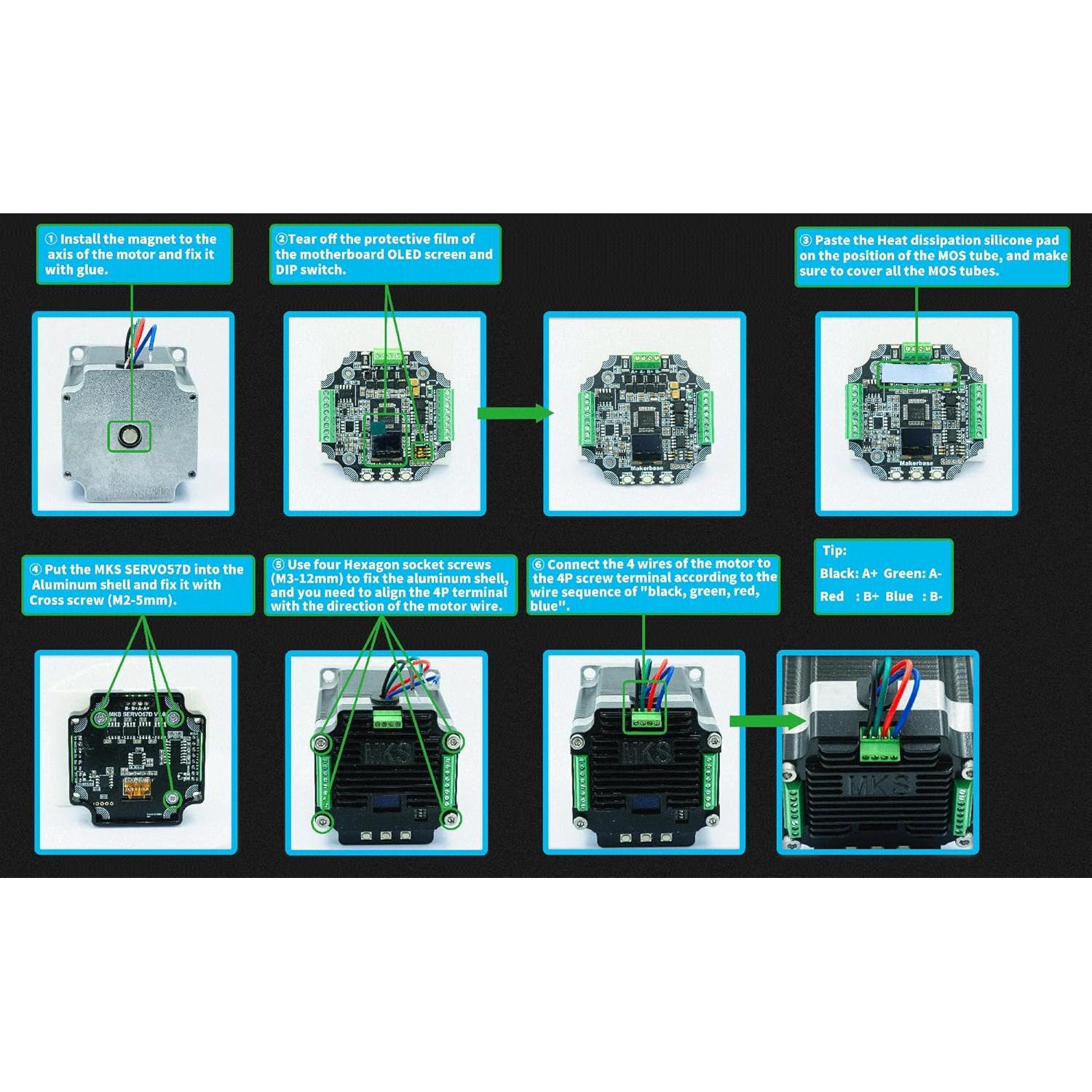 Controlador de Motor Paso a Paso SERVO57D DORUNDEA RS485
