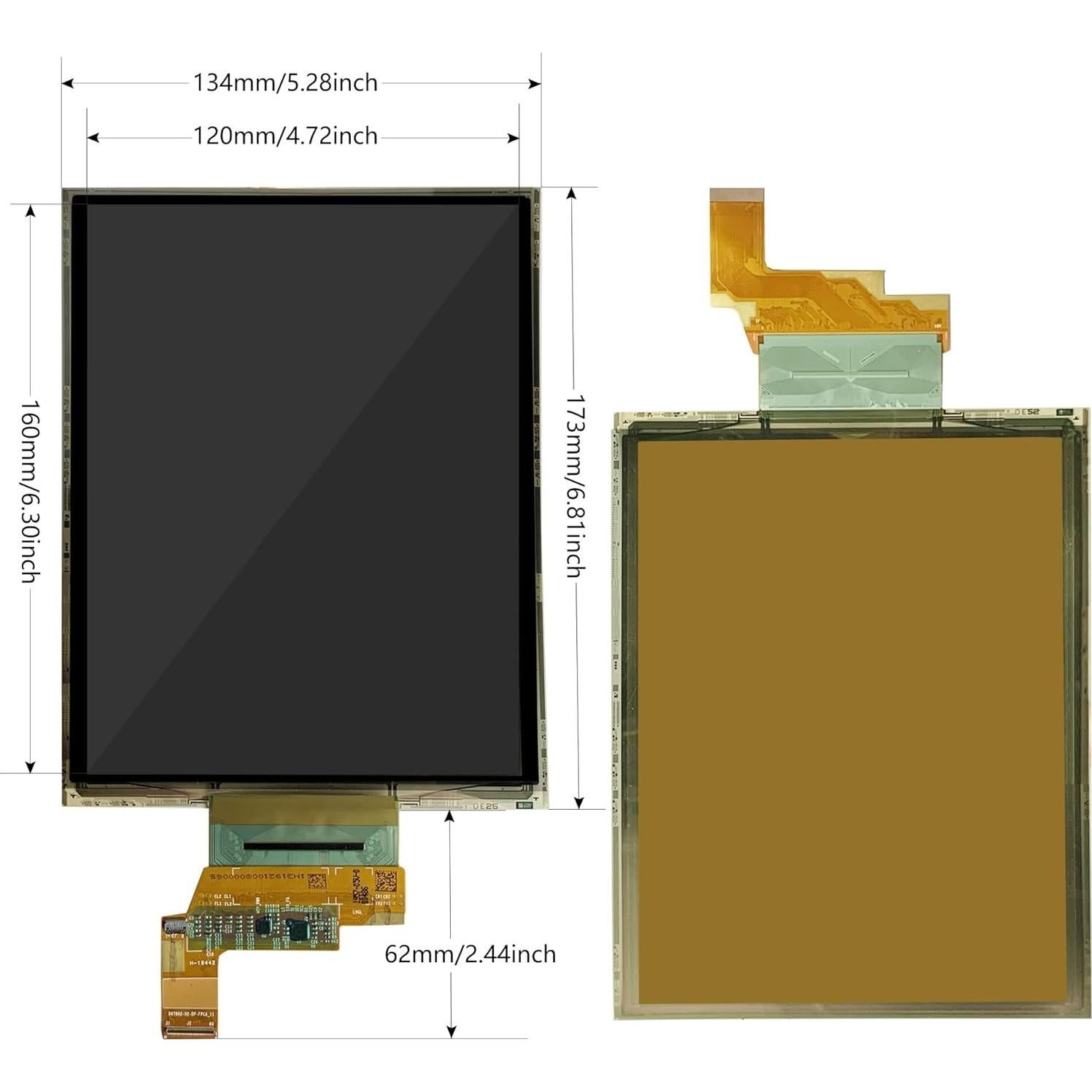 Pantalla Flexible Curvada 7.8" Wisecoco FHD AMOLED 1440x1920