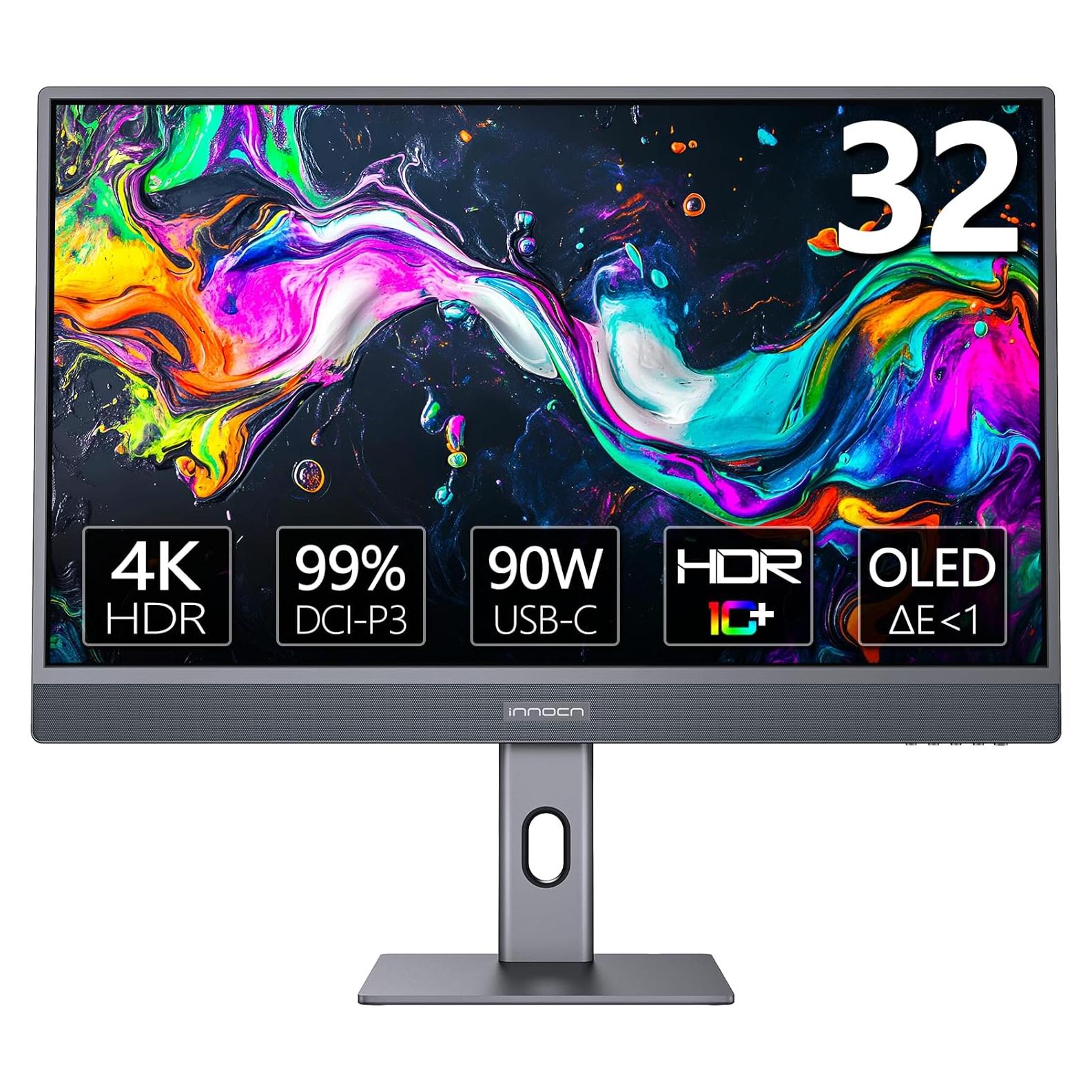Monitor INNOCN 32" OLED 4K USB-C 90W HDR10 Ajustable