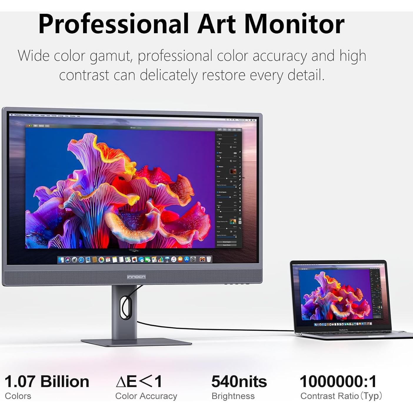 Monitor INNOCN 32" OLED 4K USB-C 90W HDR10 Ajustable