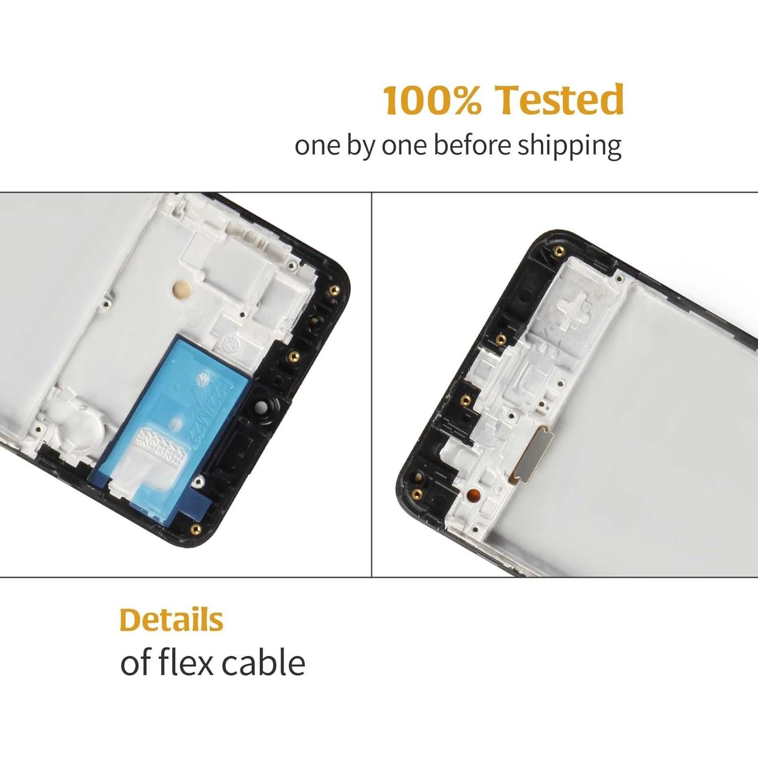 Pantalla OLED LCD con Marco Negro para Samsung Galaxy F22