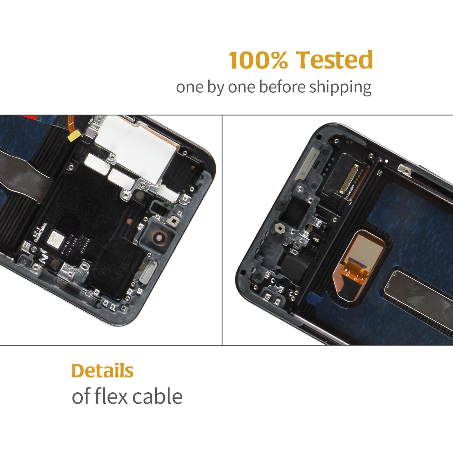 Reemplazo Pantalla LCD OLED con Marco Negro para Samsung S22+