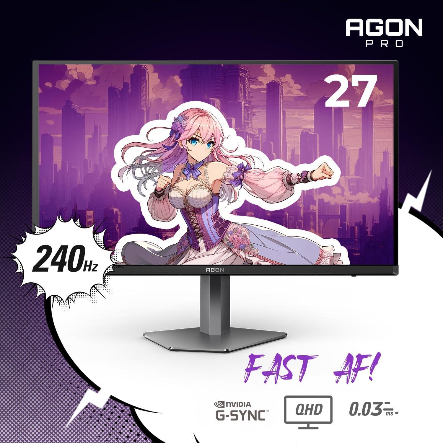 Monitor de Juegos AOC Agon Pro AG276QZD2 27" OLED 2560x1440 240Hz