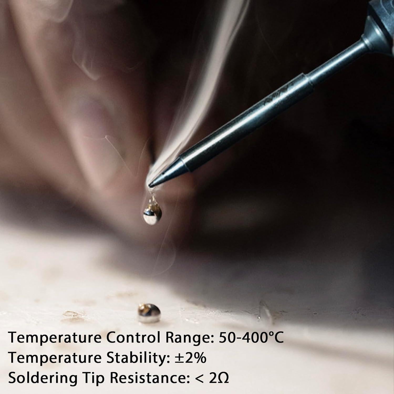 Soldador Eléctrico Portátil KMVOR TS101 USB-C 90W Temperatura 50-400°C