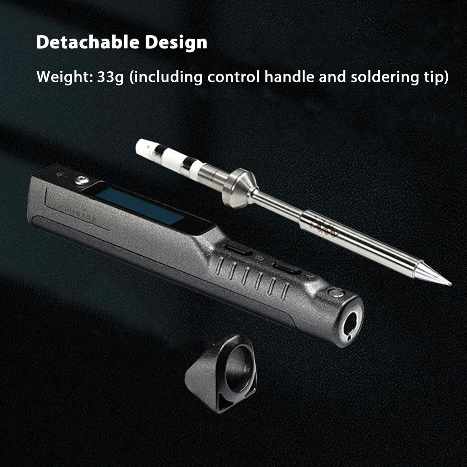 Soldador Eléctrico Portátil KMVOR TS101 USB-C 90W Temperatura 50-400°C