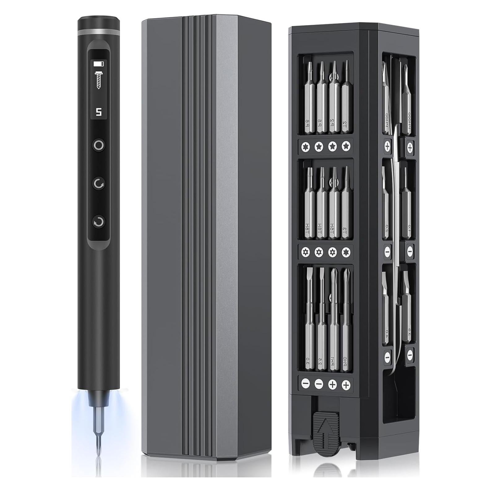 Destornillador Eléctrico Mini TenSine JD1008-A 50 en 1 con Pantalla LED