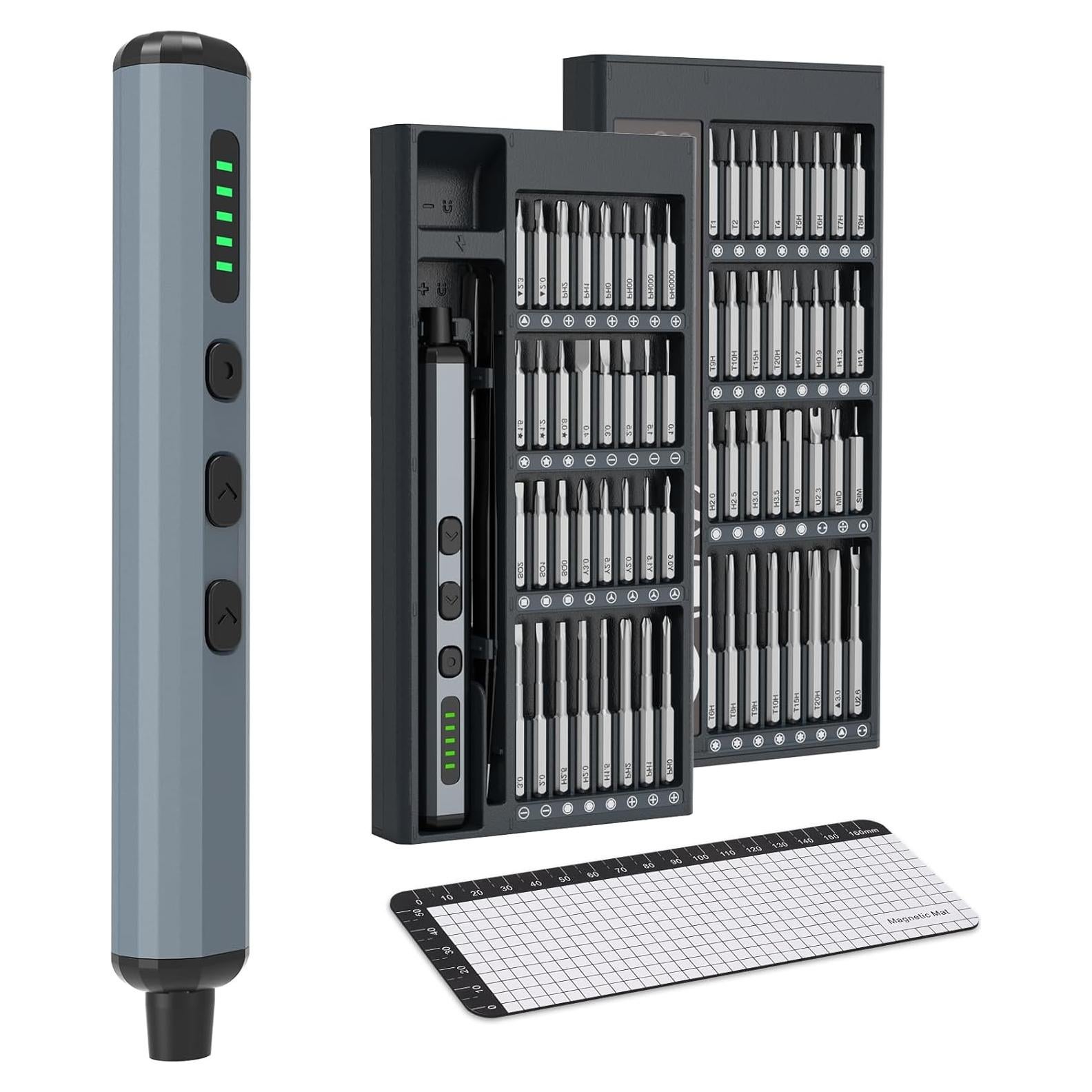 Destornillador eléctrico de precisión Tomorotec 68 en 1, 200 RPM