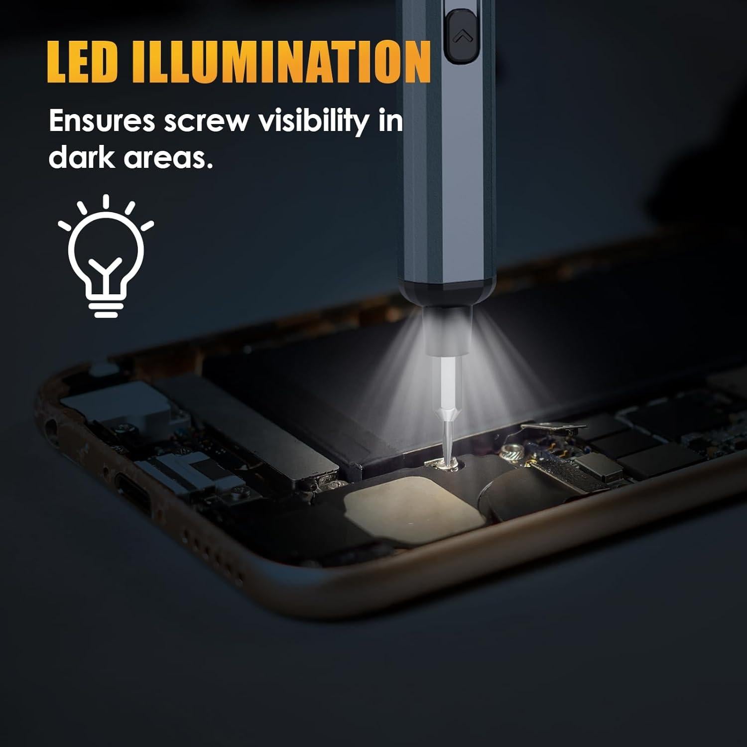 Destornillador eléctrico de precisión Tomorotec 68 en 1, 200 RPM