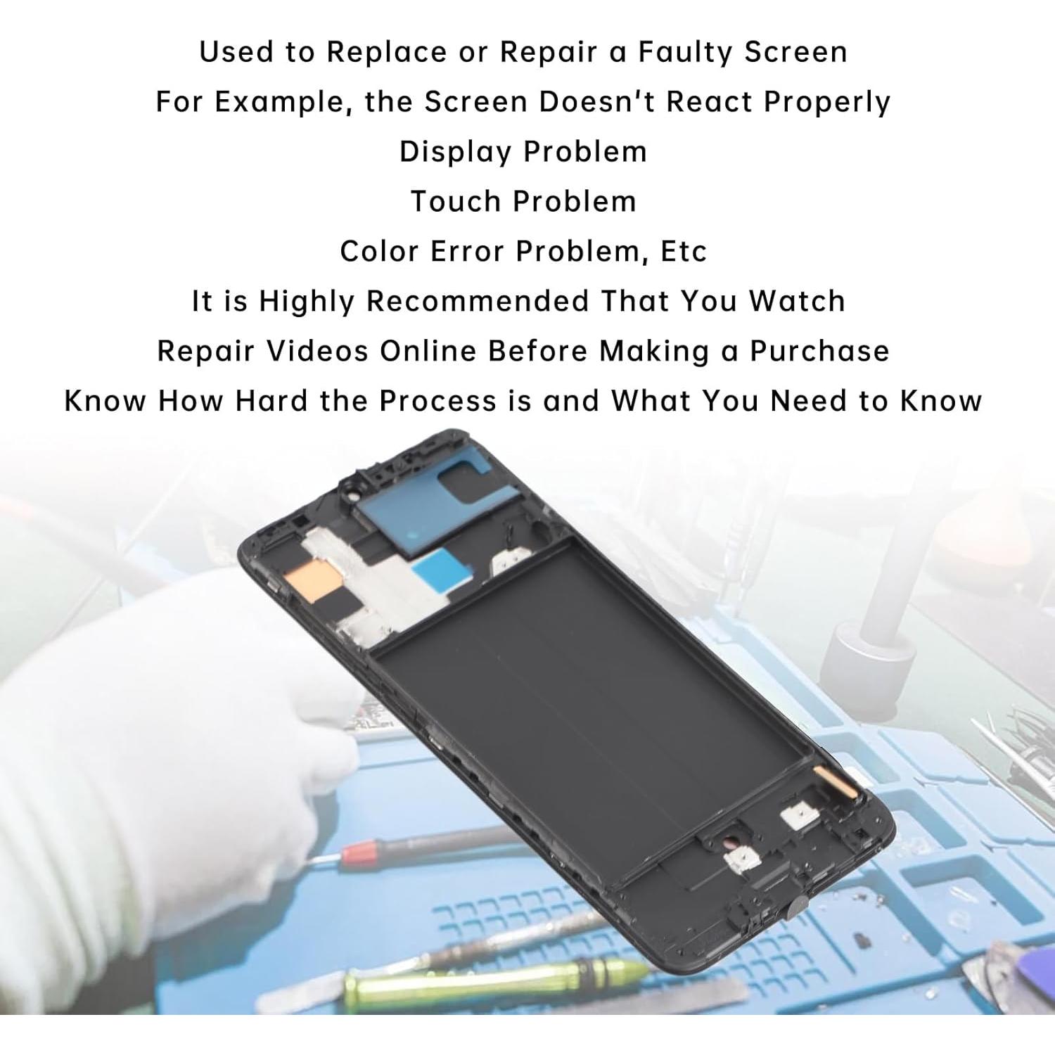 Digitalizador Táctil Reemplazo Diyeeni A70 A705 con Herramientas