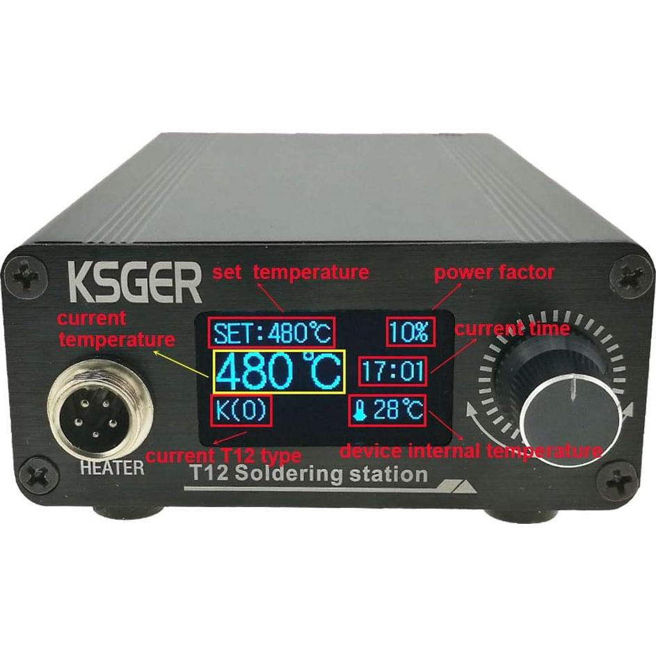 Estación de Soldadura KSGER T12 OLED 75W 150-480°C