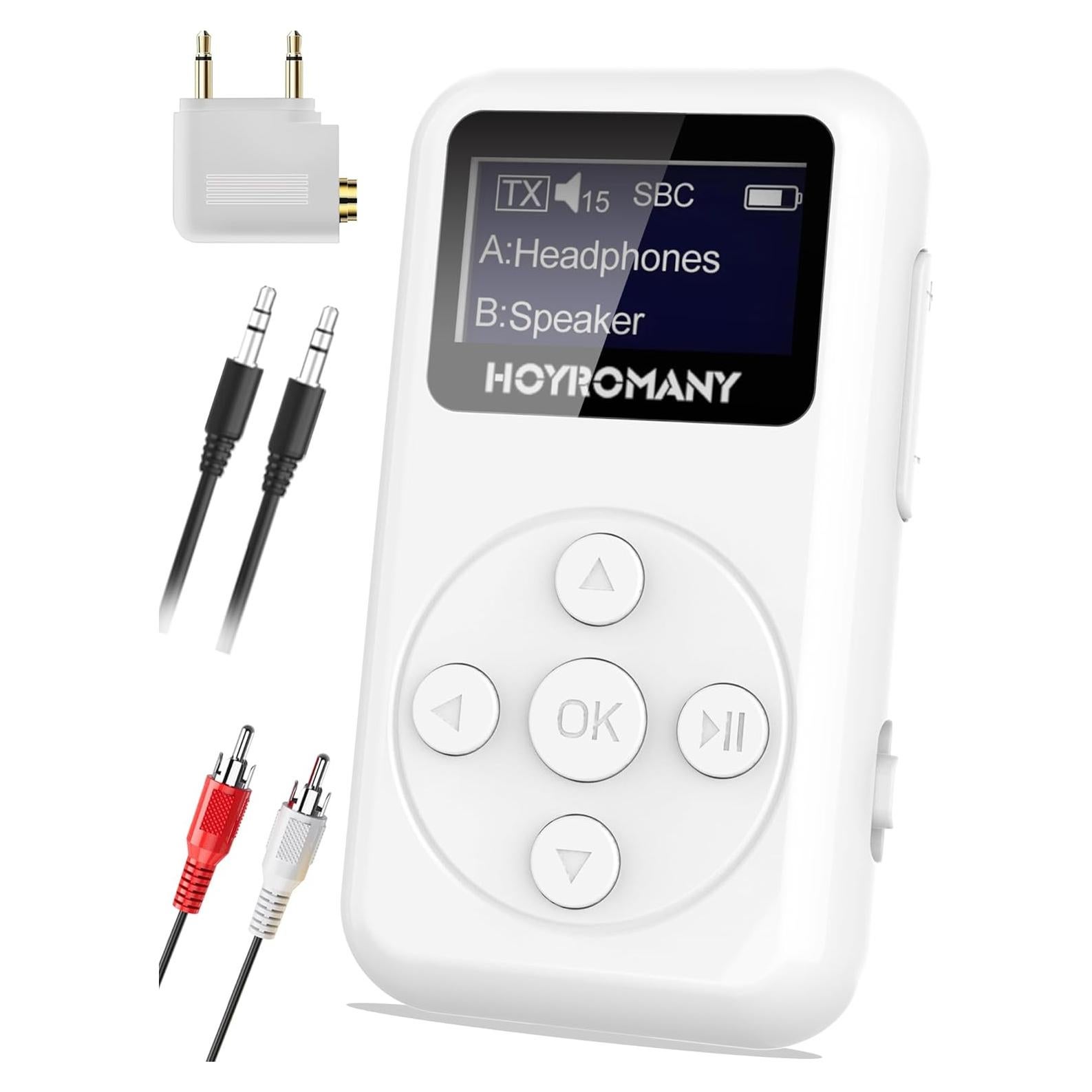 Transmisor Receptor Bluetooth 5.3 Hoyroamny YS100 25H Batería